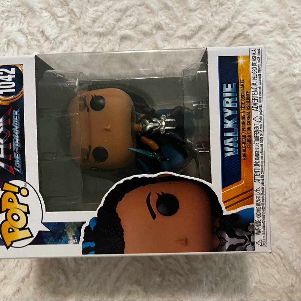 Funko Valkyrie Pop Figure with Black and Blue Outfit